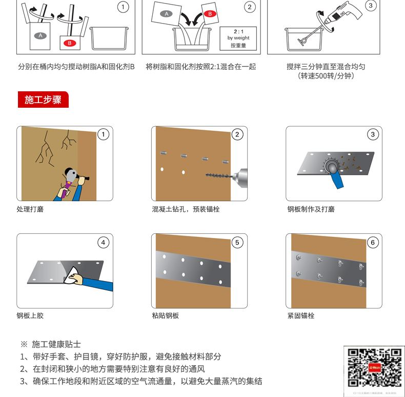 包钢四会粘钢加固施工过程